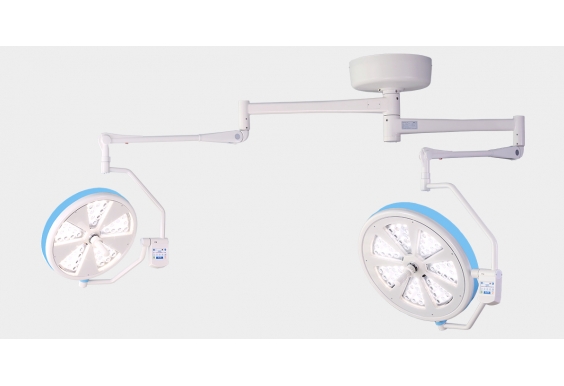 Đèn mổ treo trần 2 nhánh 56 + 40